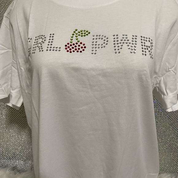 🍒 New Victoria Secret Pink Bling Cherry Tee & High Waisted Legging Set 🍒 - Picture 5 of 12